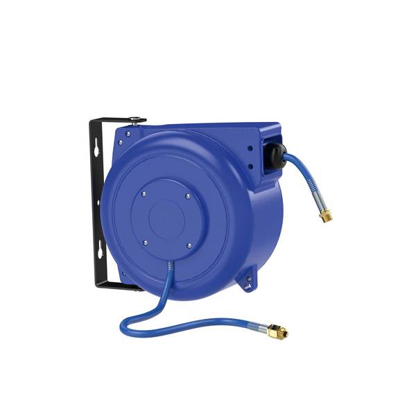 RIEGLER Schlauchaufroller für Druckluft/Wasser, PVC-Schlauch ø 10x6,5, Betriebstemp. max. 60 °C, PN max. 15 bar, R 1/4,