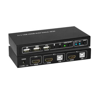 HDMI & USB KVM Switch 2 ports MC-HDMI-USBKVM