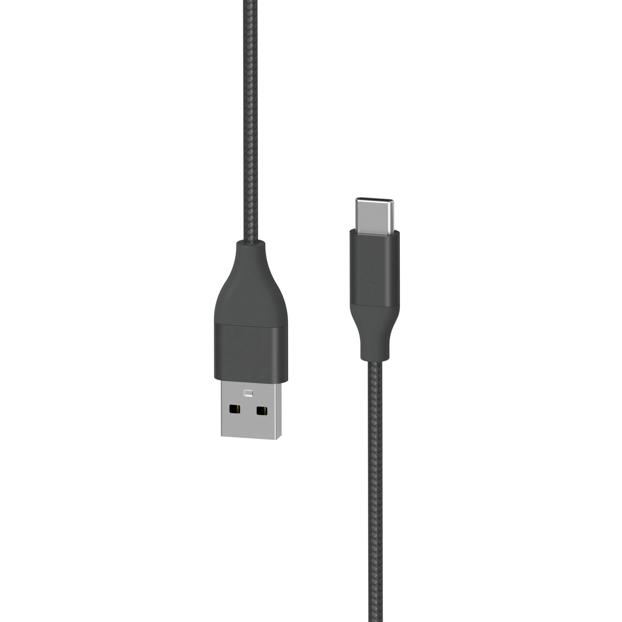 Kabel XLayer PREMIUM Metallic USB to Type C (USB-C) Cable 1.5 m (Fast Charging 3A/USB 2.0) Black-0