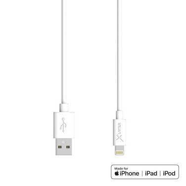 Kabel XLayer PREMIUM MFi Lightning Sync & Charge Kabel White 1.20 m