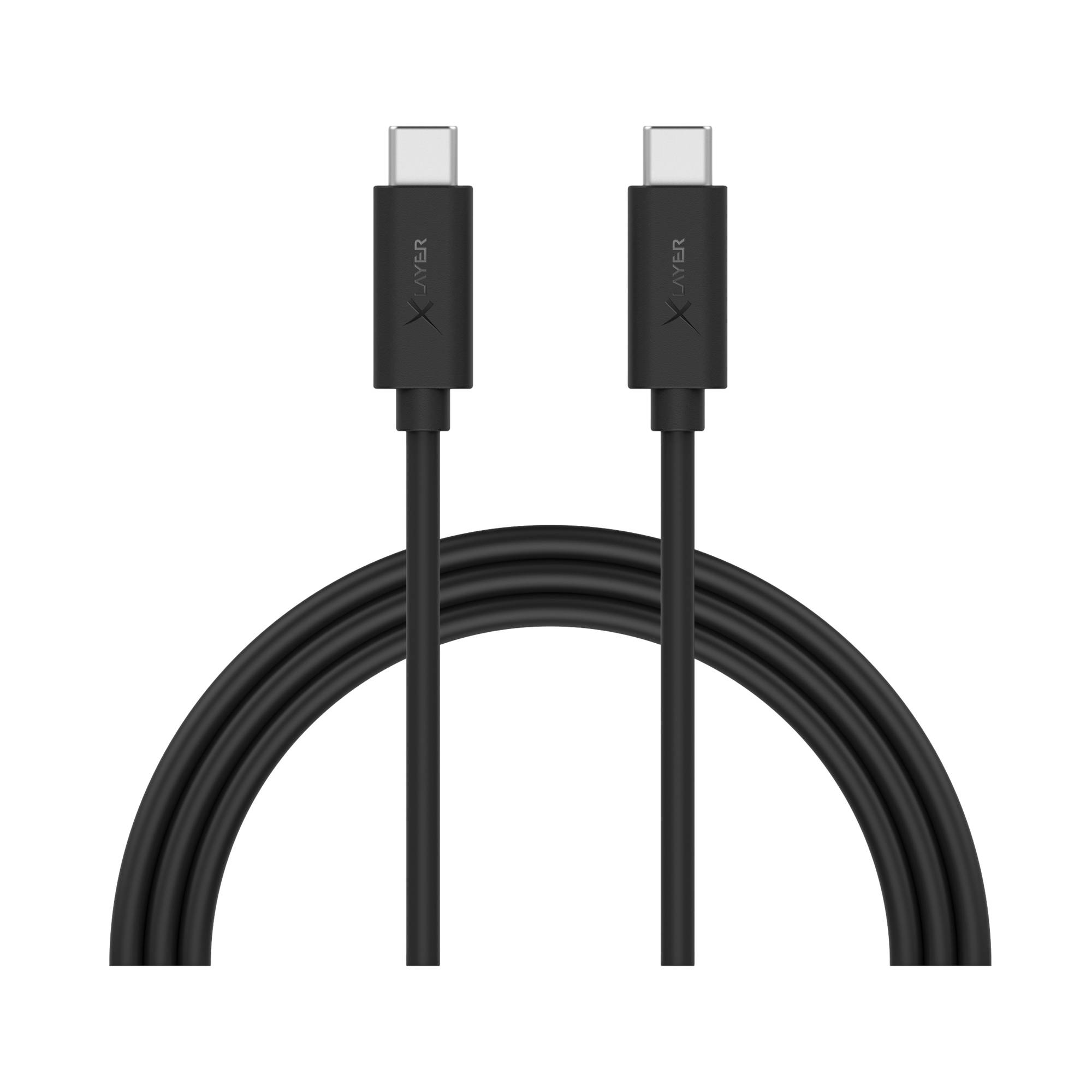 Kabel XLayer PREMIUM Typ C (USB-C) to Type C USB 3.1 Black 1.20 m-0
