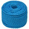 vidaXL Arbeitsseil Blau 10 mm 25 m Polypropylen