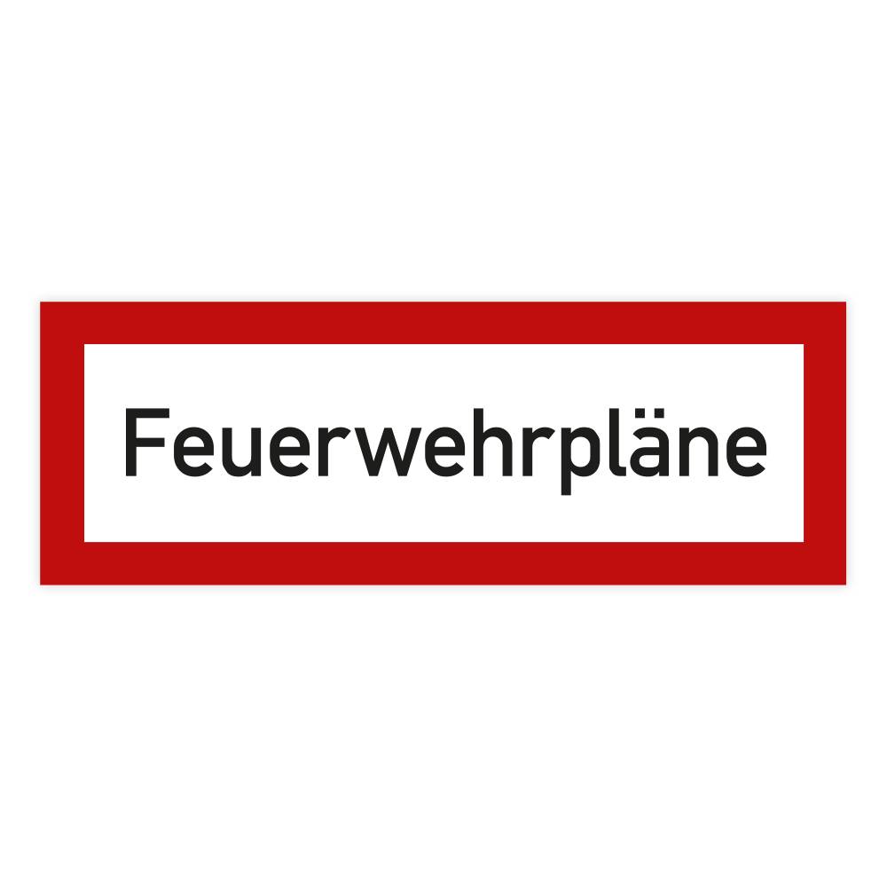 Feuerwehrzeichen, Feuerwehrpläne, DIN 4066, Aufkleber, Folie, 148 x 52 mm-0