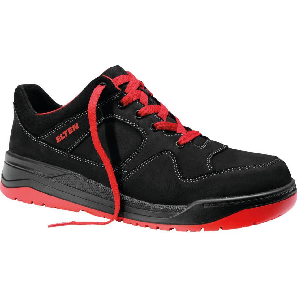 ELTEN ESD-Halbschuh MAVERICK black-red Low, 723391, Kat.II, S3 SRC, Größe 46-0