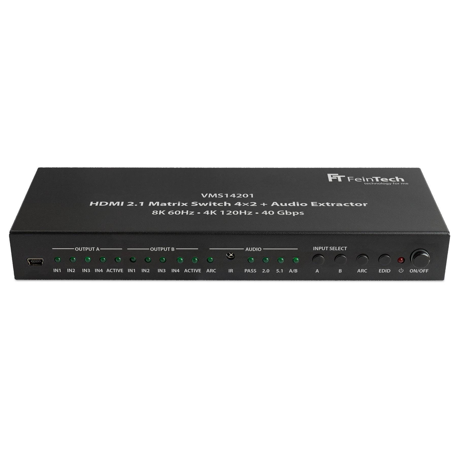 FeinTech VMS14201 HDMI 2.1 Matrix Switch 4x2 mit Audio Extractor-0