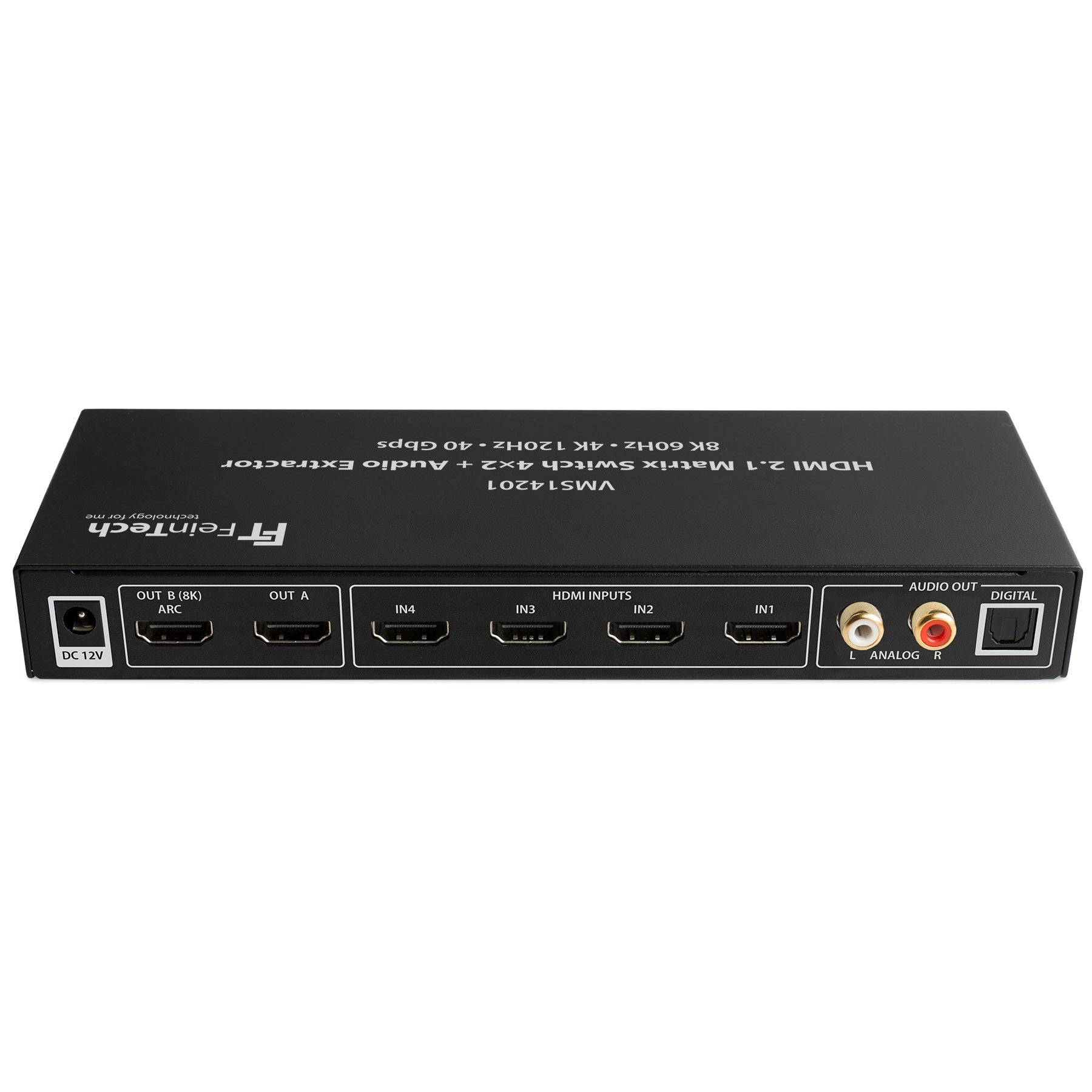 FeinTech VMS14201 HDMI 2.1 Matrix Switch 4x2 mit Audio Extractor-1