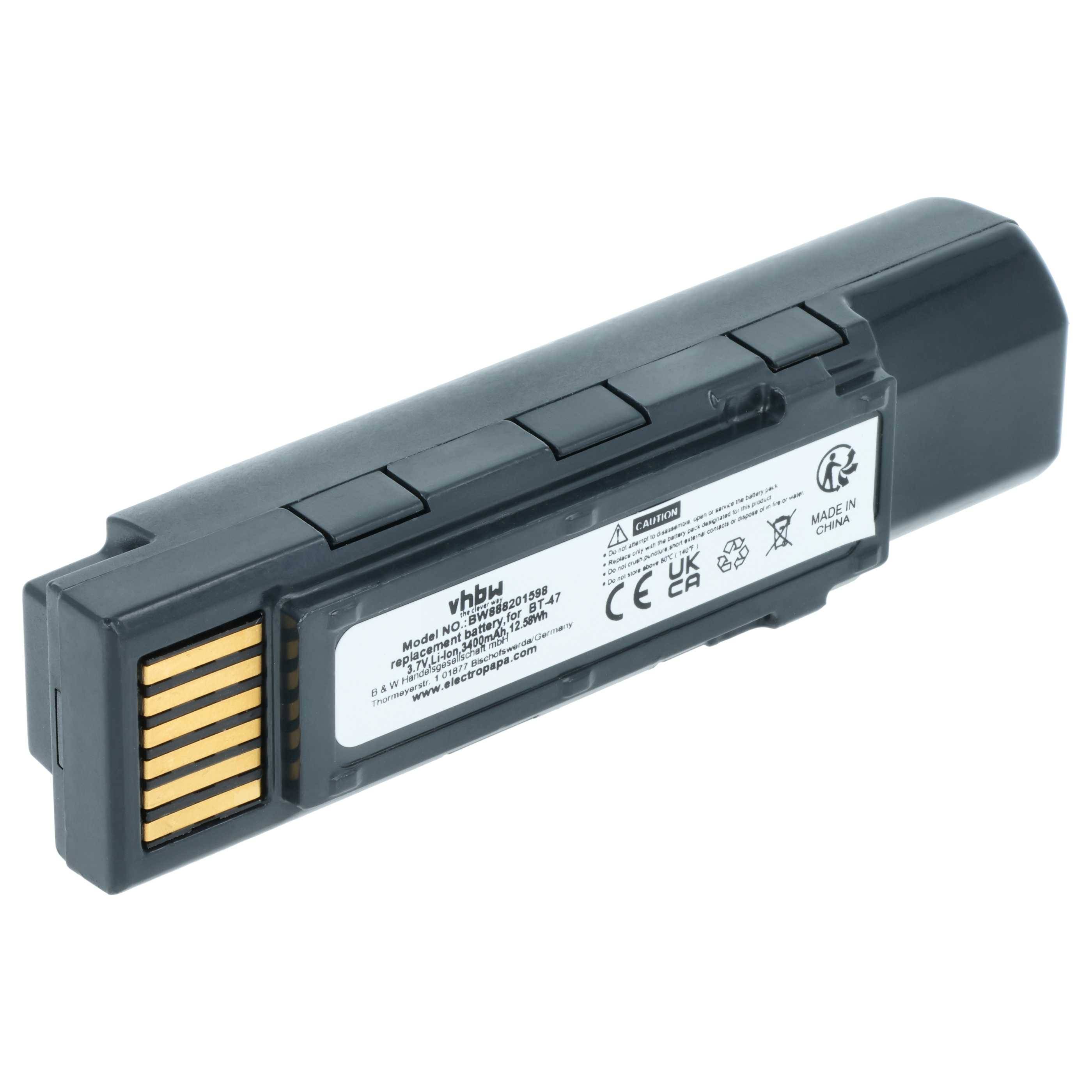 vhbw Akku kompatibel mit Datalogic Gryphon GM4500 | 4500, GBT4500 Barcodescanner POS (3400 mAh, 3,7 V, Li-Ion)-0