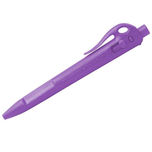Detektierbare Elefanten-Druckbleistifte - Standardtinte (50er-Pack) - rot-lila-Clip