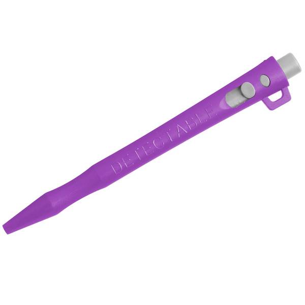 Detectable HD Retractable Stifte - Gel-Tinte (50er-Pack) - rot-lila - Umhängeband