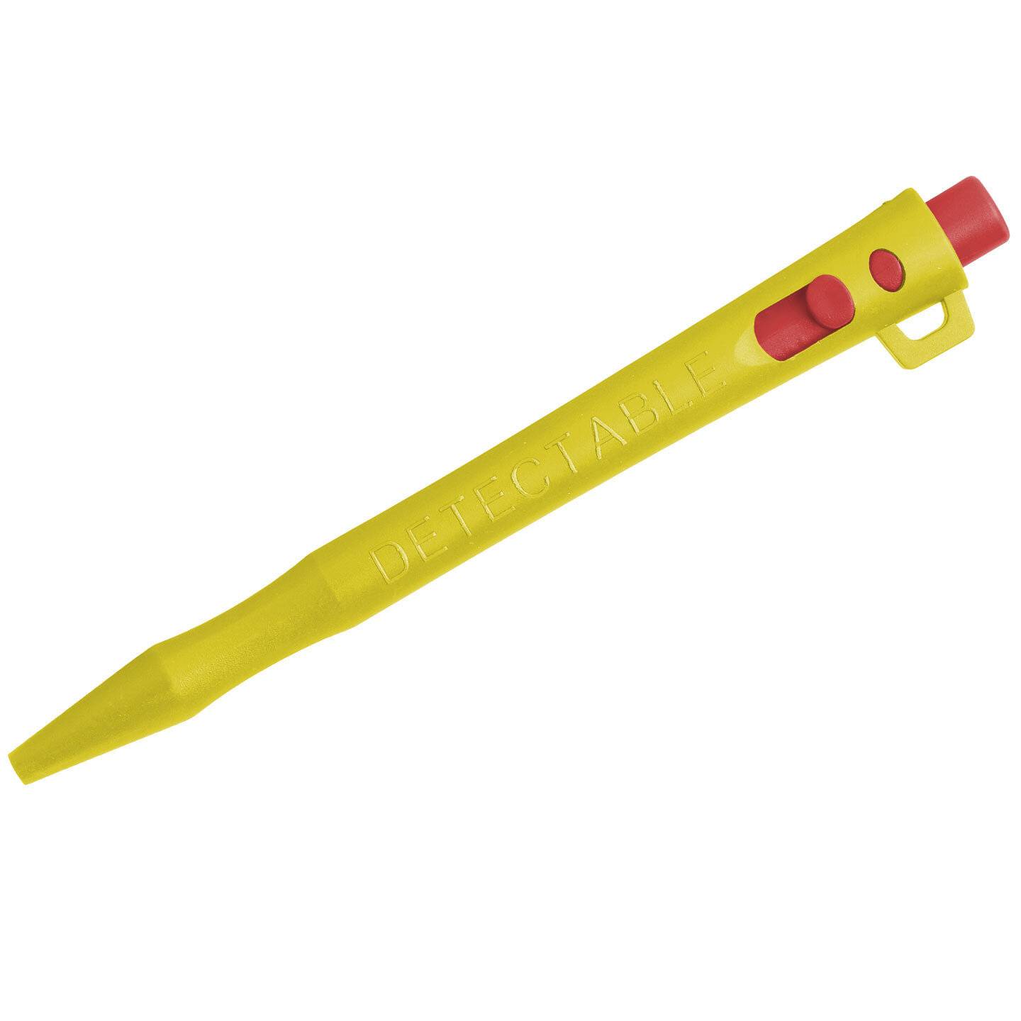 Detectable HD Retractable Pens - Cryo Ink (50er-Pack) - Blau-Gelb-Lanyard