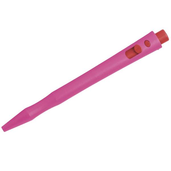 Detectable HD Retractable Pens - Cryo Ink (Packung mit 50 Stück)-Schwarz-Pink-Kein Clip