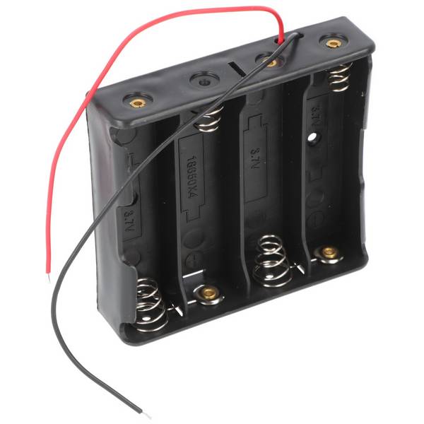 Batteriehalter für 4x 18650 Zellen mit Anschluss (4S1P)