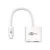 Goobay 62110 USB-C Adapter Multiport Hub 2 Ports HDMI & USB-C Buchse mit 60 W Power Delivery, 4K @ 60 Hz Verteiler, Weiß