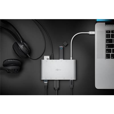 Goobay 62113 USB-C Adapter Multiport 11 Ports HDMI VGA Mini DisplayPort USB-C & USB-A 3.0 RJ45 Audio & SD Kartenleser-5
