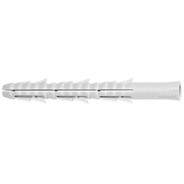 Langer Normaldübel FL Spreizdübel Flossendübel für Beton Vollstein Lochstein 8 x 120 mm - 50 Stück