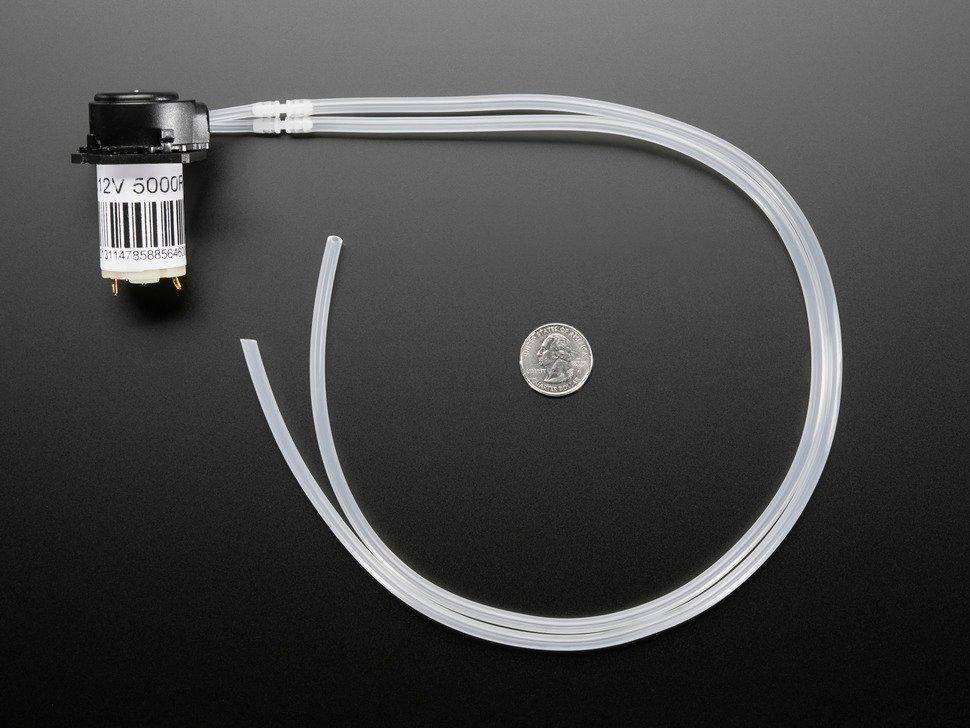 Adafruit Peristaltische Flüssigkeitspumpe mit Silikonschlauch - 12V DC-1