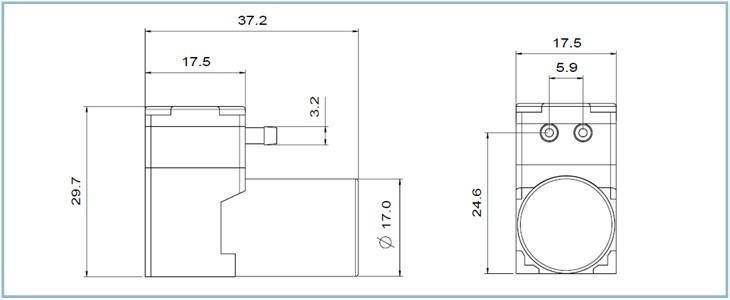Mikro Membran-Vakuumpumpe für Gas & Flüssigkeiten 12V-1
