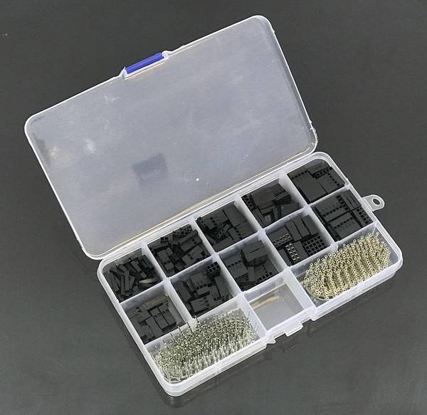 610-teiliges Dupont Crimp Steckverbinder-Set in Kunststoffbox