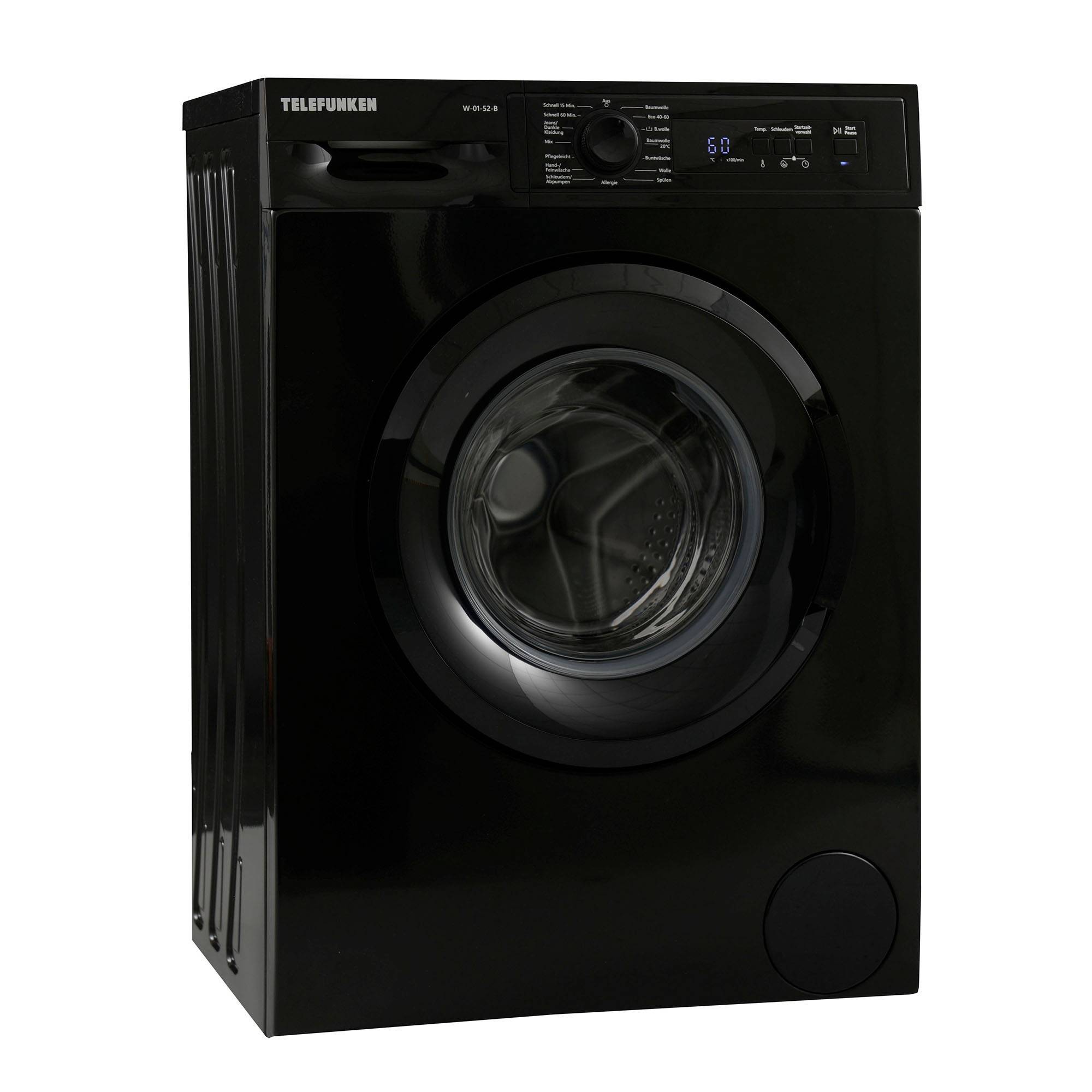 Telefunken W-01-52 Waschmaschine 5 kg | Frontlader | 1000 U/Min | 15 Programme | Mengenautomatik & Überlaufschutz-1