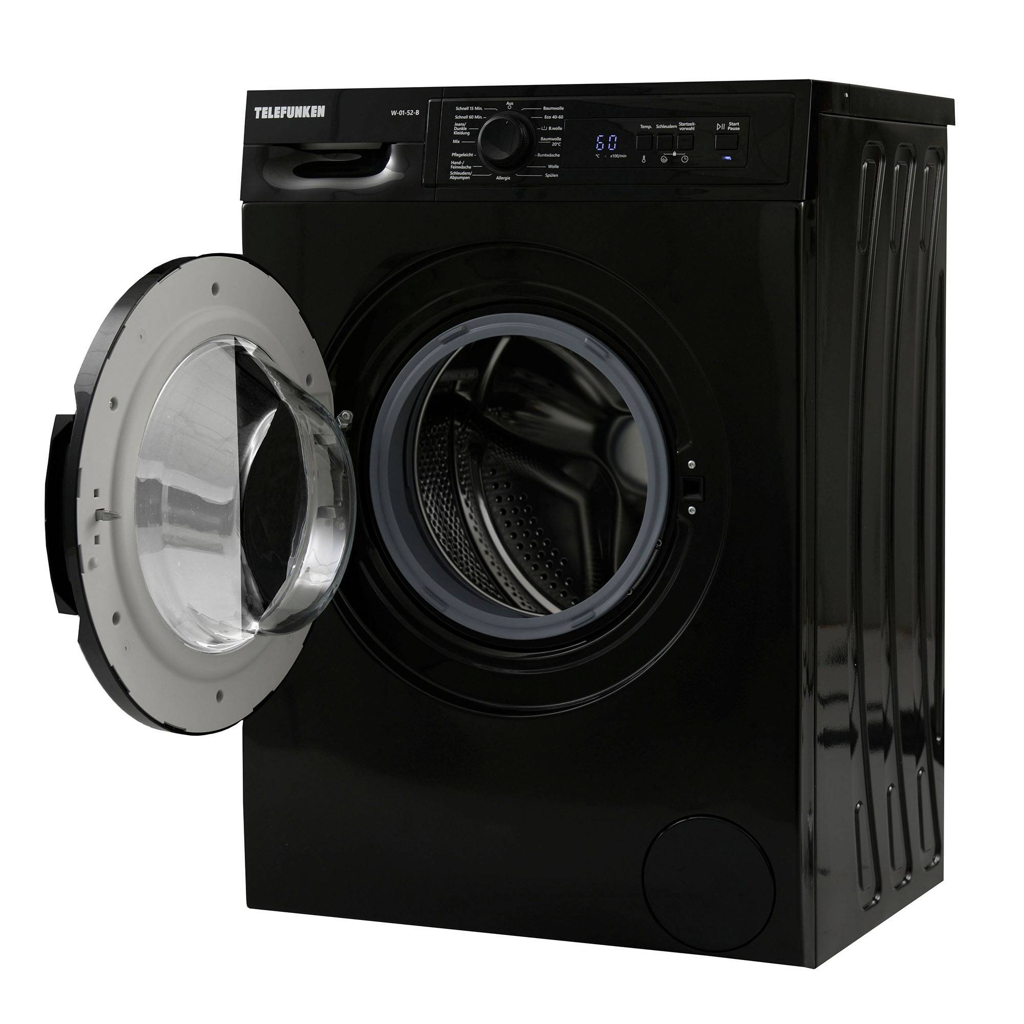 Telefunken W-01-52 Waschmaschine 5 kg | Frontlader | 1000 U/Min | 15 Programme | Mengenautomatik & Überlaufschutz-2
