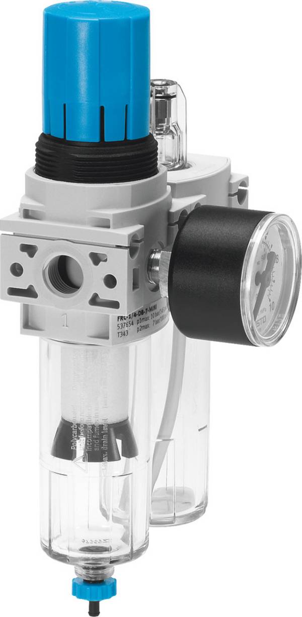 537658 FRC-1/4-DB-7-5M-MINI Wartungseinheit Druckluft Inerte Gase Betriebsdruck