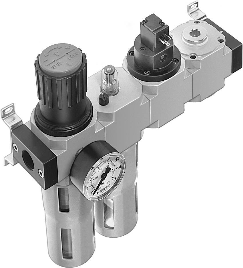 FESTO 185827 FRC-1/8-D-MINI-KE Wartungseinheit Druckluft, Inerte Gase Betriebsdruck (max.) 16 bar-0