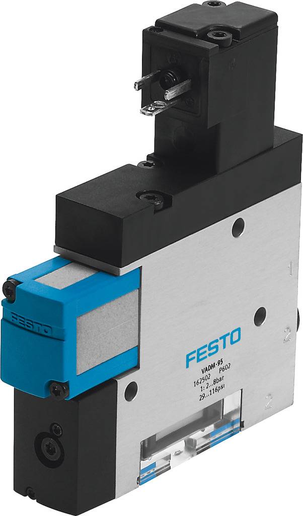 FESTO Vakuumsaugdüse VADM-140 162503 26.4 V/DC G 1/8, Schalldämpfer Nennweite (Details) 1.4 mm Gehäusematerial Aluminium-0