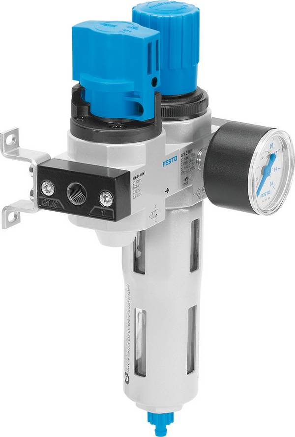 FESTO 186043 LFR-1/2-D-MAXI-KC Wartungseinheit  Druckluft, Inerte Gase Betriebsdruck (max.) 16 bar