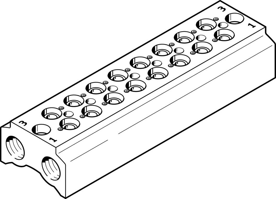 CPE14-3/2-PRS-3/8-8 Anschlussblock-0