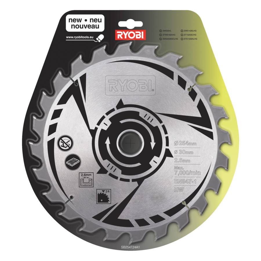 Ryobi SB254T24A1 - Kreissägeblatt - 254 mm-1