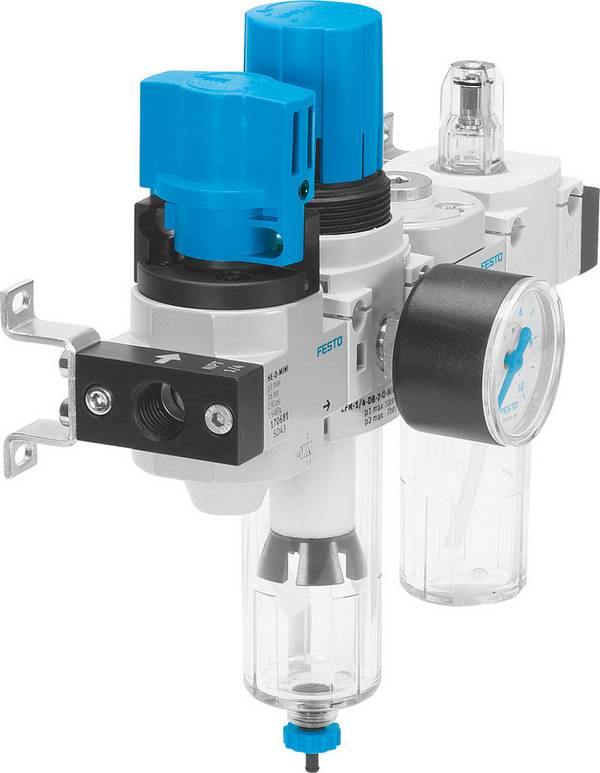 FESTO 185817 FRC-1/4-D-MINI-KC Wartungseinheit  Druckluft, Inerte Gase Betriebsdruck (max.) 16 bar