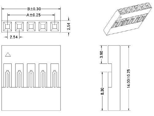 Dupont Gehäuse 1x1 Pin-1