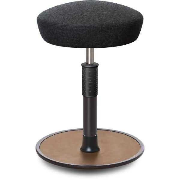 Sitz- Stehhocker Free Regular Hutsitz kvadrat Divina Anthrazit schw. /Natur-0