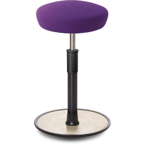 Sitz- Stehhocker Free Tall Hutsitz Gestrick Purpur schwarz /cremeweiß-0