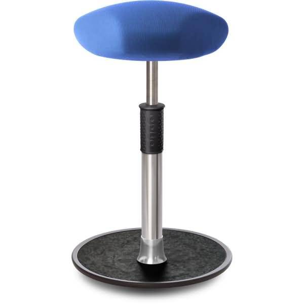 Sitz- Stehhocker Free Tall Triangel Gestrick blau chrom /schwarz-0
