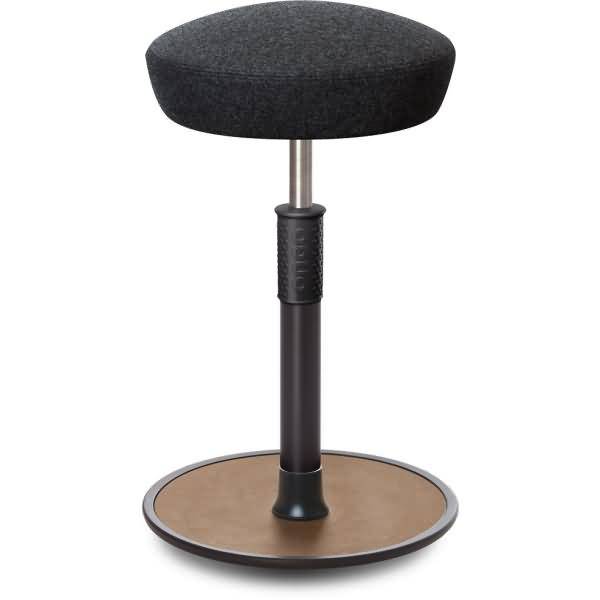 Sitz- Stehhocker Free Tall Hutsitz kvadrat Divina Anthrazit schw. /Natur-0