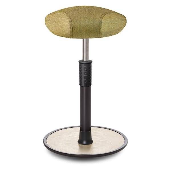 Sitz- Stehhocker Free Tall Triangel Camira Rivet Senfgelb schwarz /cremeweiß-0