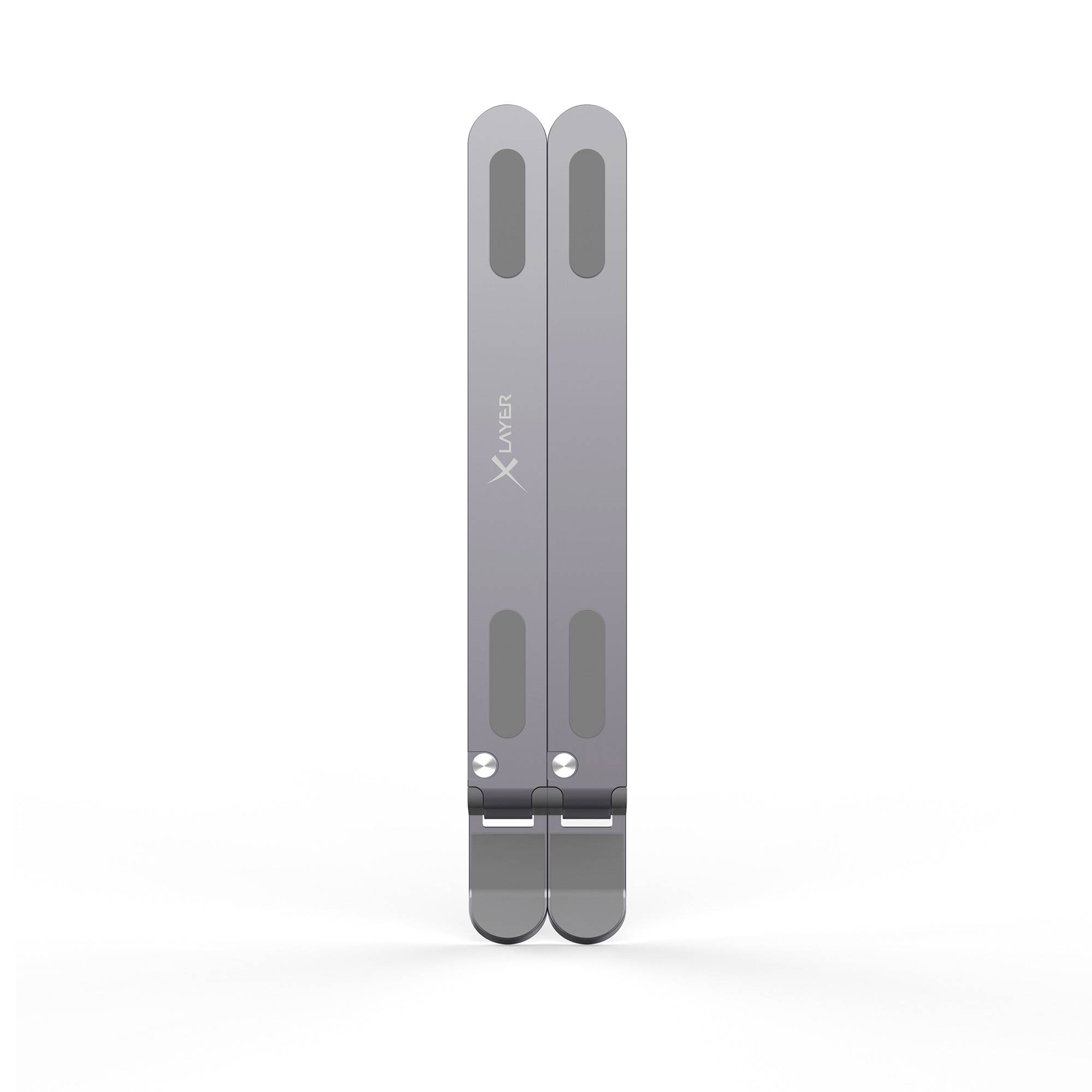 XLayer Laptop Ständer klapp- und faltbar Space Grey-2