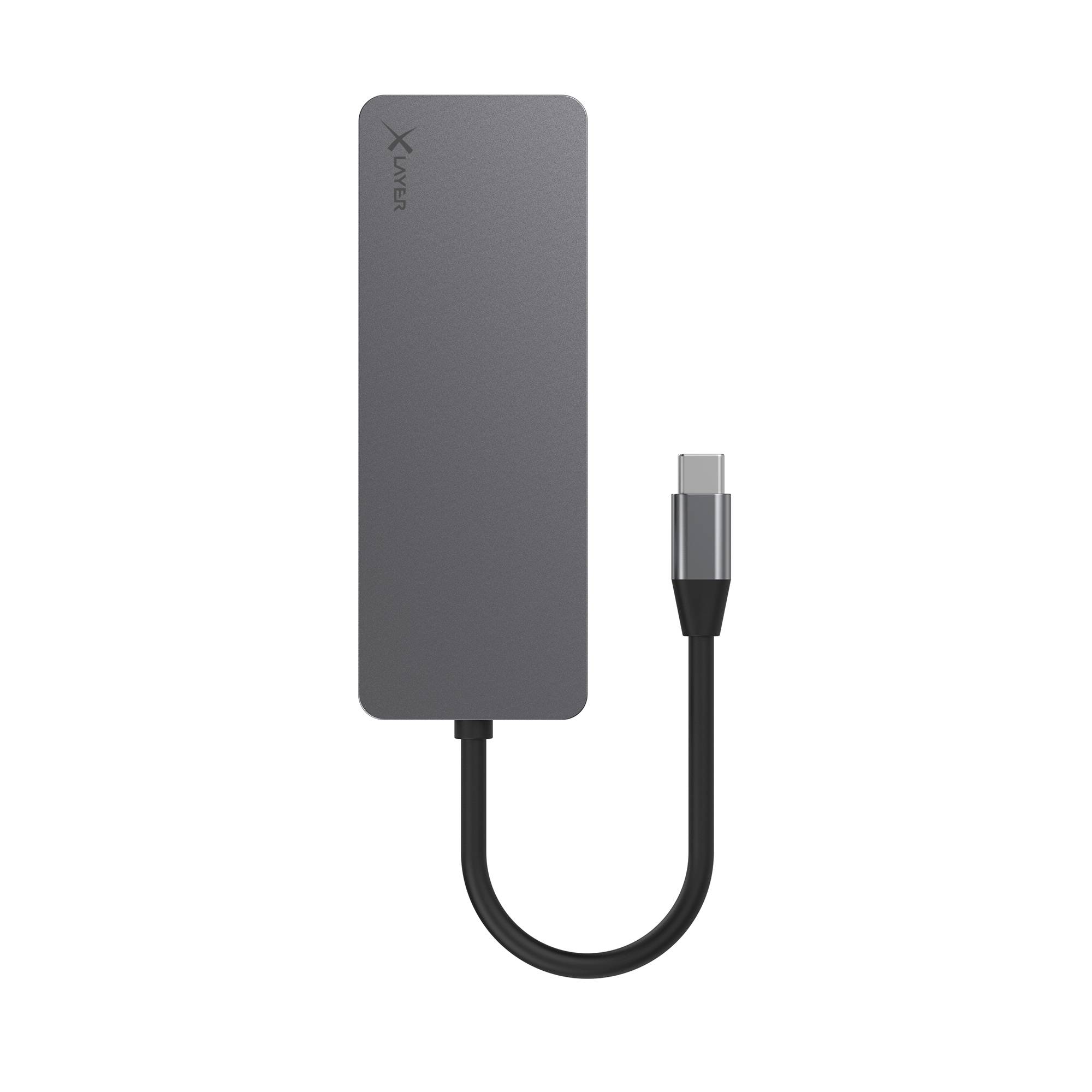 Xlayer USB 3.0 Typ C Hub 7 in 1 Grau-1