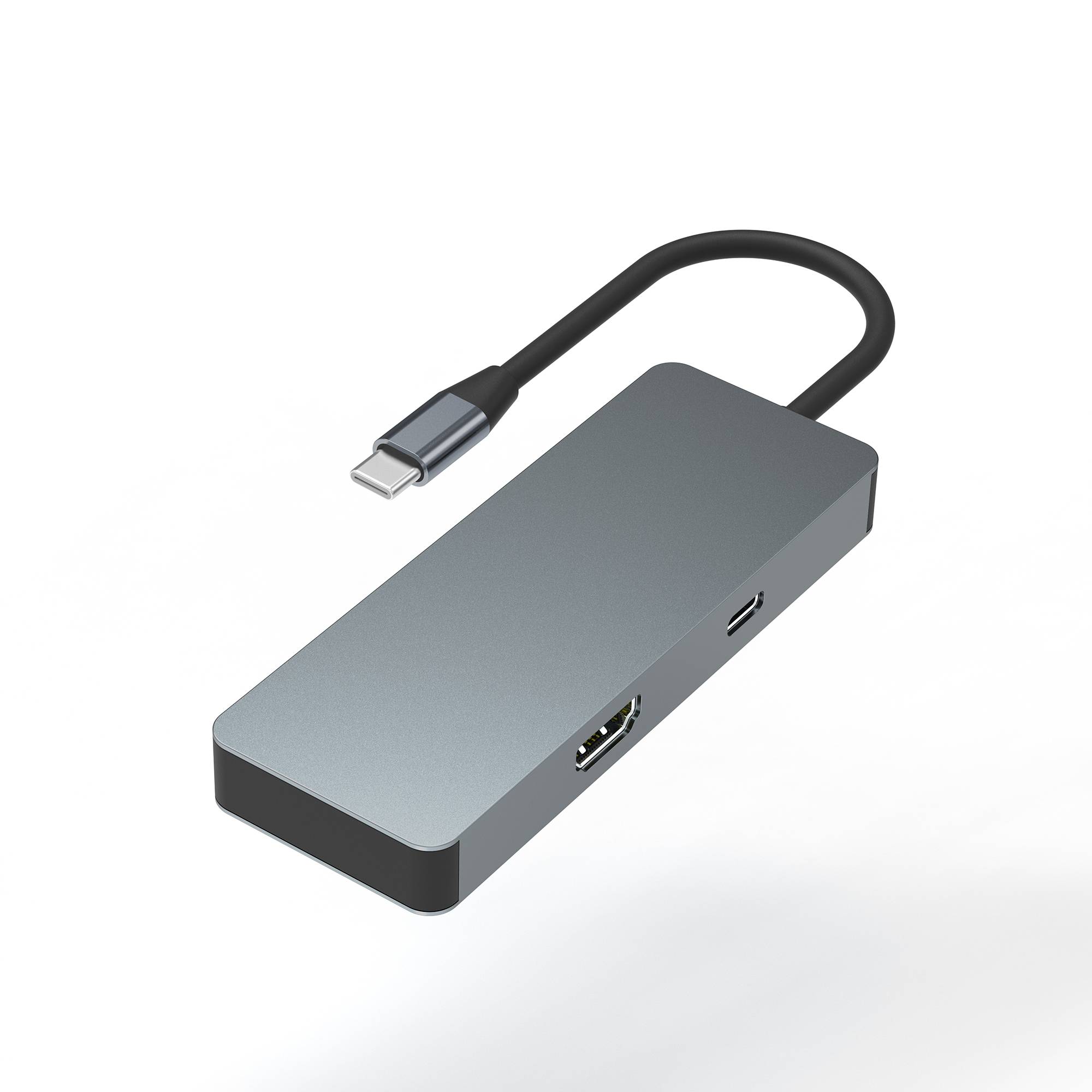Xlayer USB 3.0 Typ C Hub 7 in 1 Grau-2