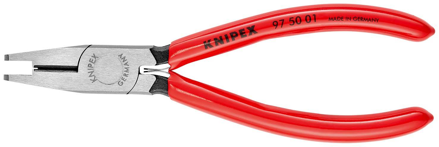KNIPEX 97 50 01 Crimpzange für Scotchlok?-Verbinder mit Schneiden mit Kunststoff überzogen 155 mm-0