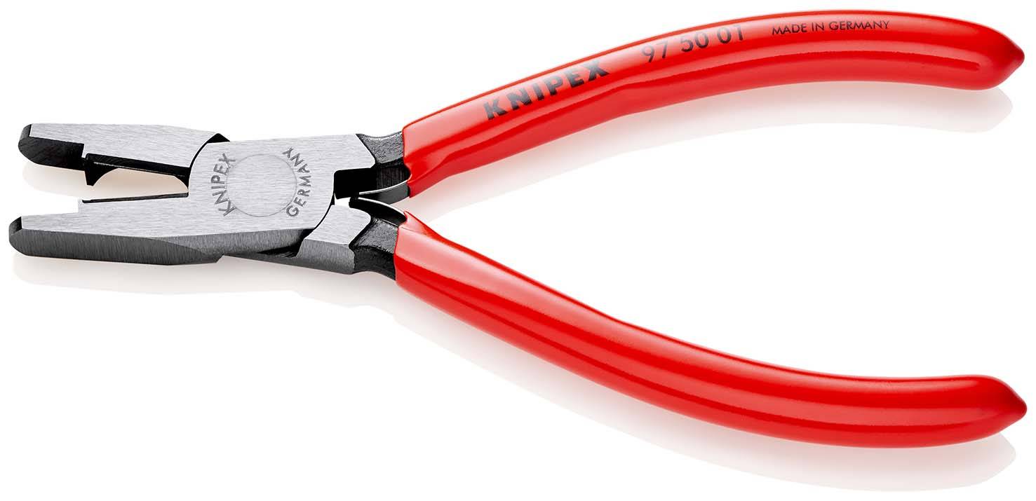 KNIPEX 97 50 01 Crimpzange für Scotchlok?-Verbinder mit Schneiden mit Kunststoff überzogen 155 mm-1
