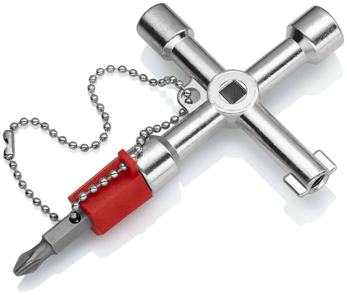 KNIPEX 00 11 03 Schaltschrankschlüssel für gängige Schränke und Absperrsysteme 76 mm-1