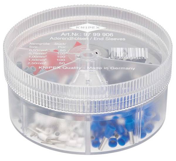 KNIPEX 97 99 906 Sortimentsboxen mit isolierten Aderendhülsen