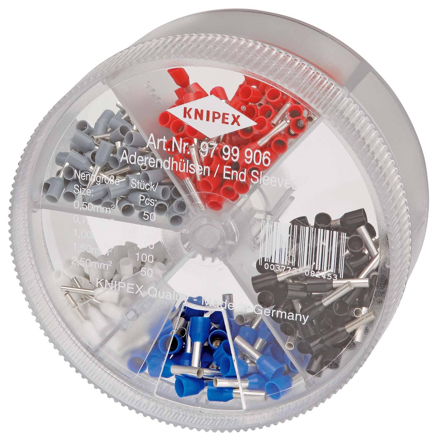 KNIPEX 97 99 906 Sortimentsboxen mit isolierten Aderendhülsen-1