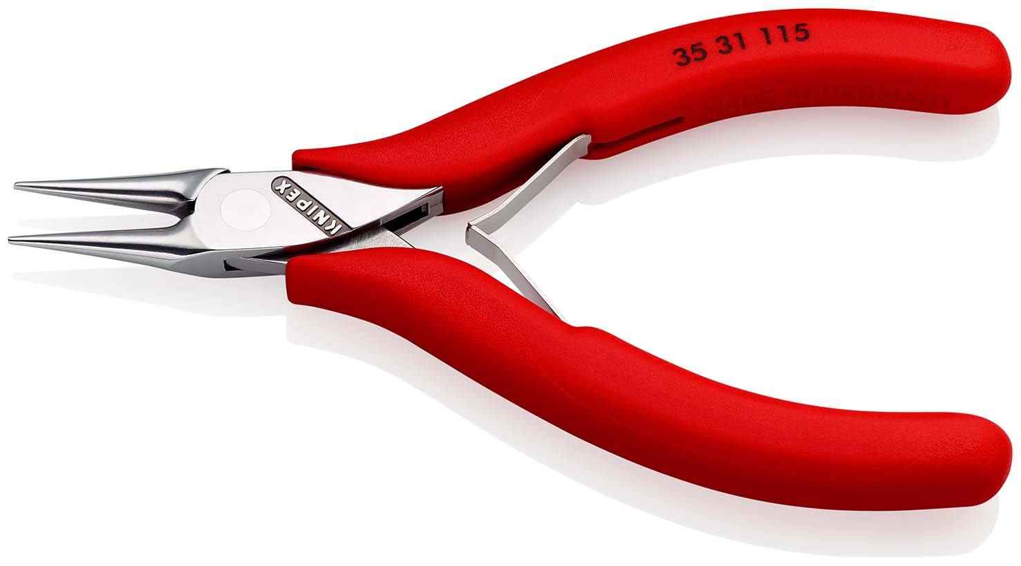 KNIPEX 35 31 115 Elektronik-Greifzange mit rutschhemmendem Kunststoff überzogen 115 mm-1