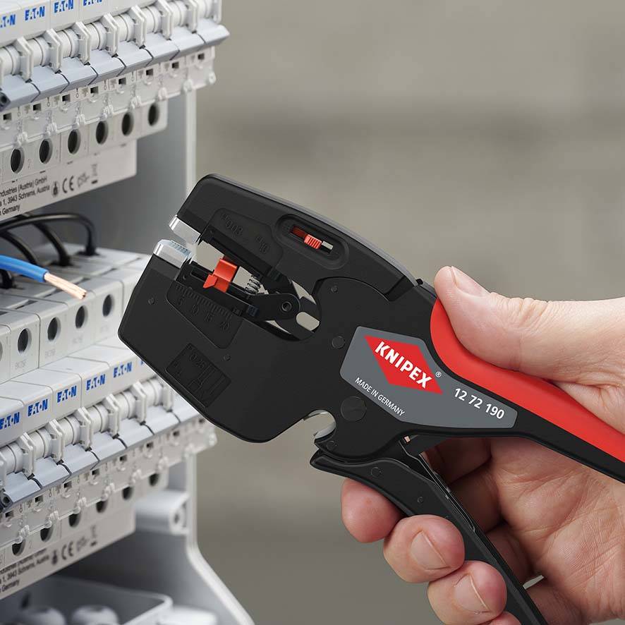 KNIPEX 12 72 190 SB NexStrip Elektriker-Multiwerkzeug mit rutschhemmenden Kunststoff-Hüllen 190 mm-2