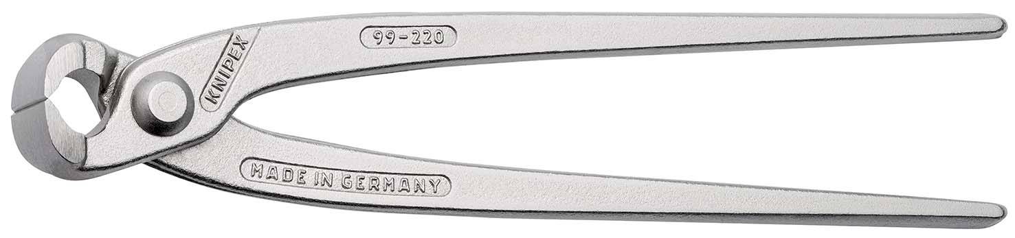 KNIPEX 99 04 220 Monierzange (Rabitz- oder Flechterzange) glanzverzinkt 220 mm-0