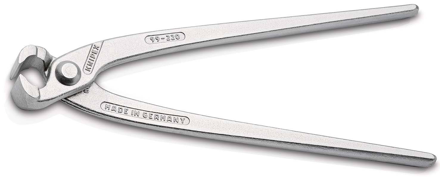 KNIPEX 99 04 220 Monierzange (Rabitz- oder Flechterzange) glanzverzinkt 220 mm-1