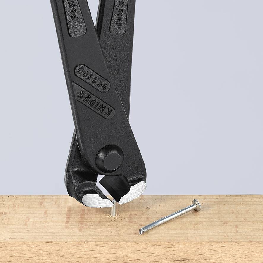 KNIPEX 99 11 300 SB Kraft-Monierzange hochübersetzt mit Kunststoff überzogen schwarz atramentiert 300 mm-4